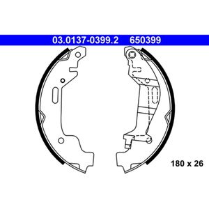 Bremsbackensatz ATE 03.0137-0399.2 für Opel Agila