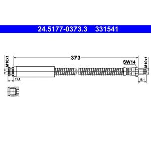 ATE 24.5177-0373.3 Bremsschlauch