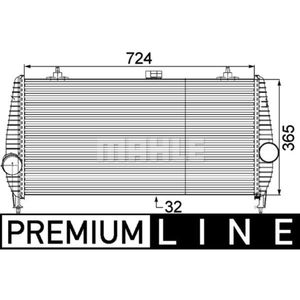 Ladeluftkühler MAHLE CI 173 000P für Citroën Peugeot C5 II Break 607 C6