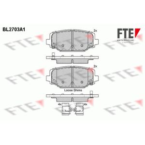 Bremsbelagsatz Scheibenbremse FTE 9010929 für Dodge Fiat Lancia VW Chrysler