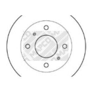 Bremsscheibe MAPCO 15513 (2 Stk.)