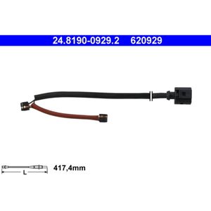 Warnkontakt Bremsbelagverschleiß ATE 24.8190-0929.2 (2 Stk.) für Audi Porsche VW