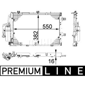 Kondensator Klimaanlage MAHLE AC 335 000P für Opel Corsa C Tigra Twintop