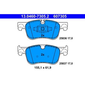 Bremsbelagsatz Scheibenbremse ATE 13.0460-7305.2 für Citroën C4 Grand Picasso II