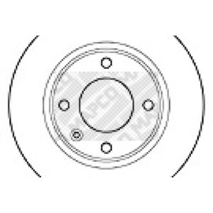 Bremsscheibe MAPCO 15307 (2 Stk.) für Citroën Xantia Break