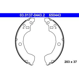 Bremsbackensatz ATE 03.0137-0443.2