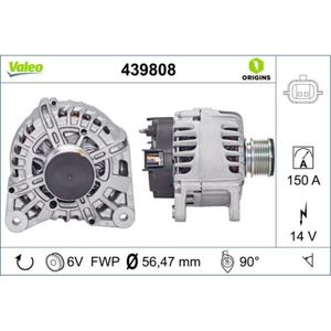 Generator VALEO 439808 für Renault Megane III Grandtour Scénic