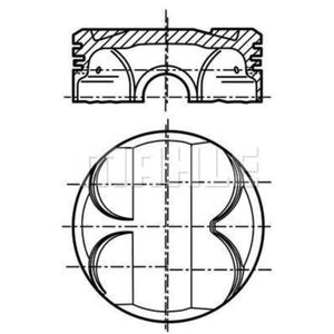 Kolben MAHLE 081 PI 00101 000 für BMW 3er