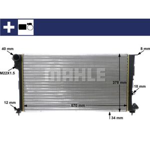 Kühler Motorkühlung MAHLE CR 471 000S für Citroën Peugeot Xsara Break