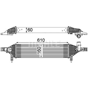 Ladeluftkühler MAHLE CI 320 000P