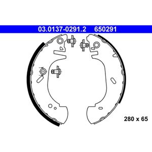 Bremsbackensatz ATE 03.0137-0291.2 für Ford Transit