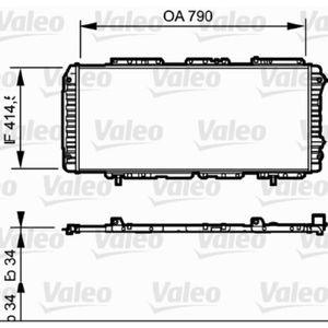 Kühler Motorkühlung VALEO 731611 für Peugeot Fiat Citroën Boxer Ducato Jumper I