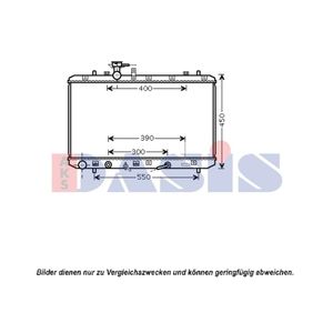 Kühler Motorkühlung AKS DASIS 320037N