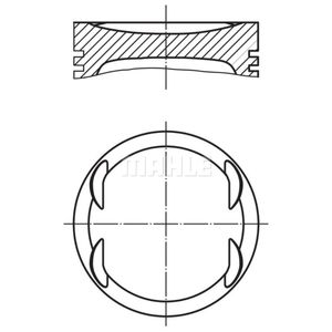 Kolben MAHLE 011 69 02 für Opel Irmscher Corsa B Tigra Vectra CC Astra F Coupe