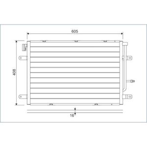 Kondensator Klimaanlage VALEO 818190 für Audi Seat A4 B6 Avant Exeo