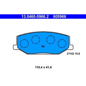 Bremsbelagsatz Scheibenbremse ATE 13.0460-5966.2