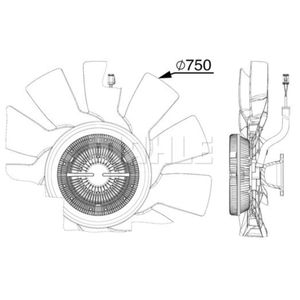 Lüfter Motorkühlung MAHLE CFF 515 000P