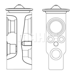 Expansionsventil Klimaanlage MAHLE AVE 7 000S für Mercedes-Benz R