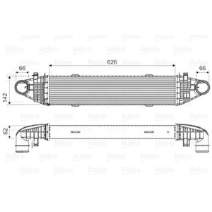 Ladeluftkühler VALEO 818617 für Mercedes-Benz C