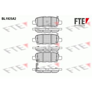 Bremsbelagsatz Scheibenbremse FTE 9010511 für Renault Koleos I