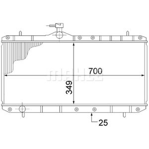 Kühler Motorkühlung MAHLE CR 1516 000S