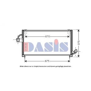 Kondensator Klimaanlage AKS DASIS 352006N