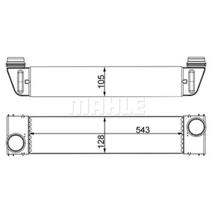 Ladeluftkühler MAHLE CI 193 000S für BMW 7er