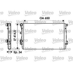 Kühler Motorkühlung VALEO 732872 für VW Audi Skoda Passat B7 Variant