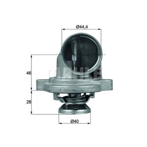 Thermostat Kühlmittel MAHLE TI 23 80 für Mercedes-Benz Vito V