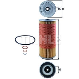 Ölfilter MAHLE OX 75D