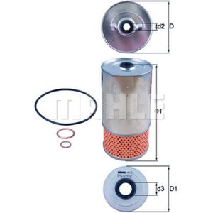 Ölfilter MAHLE OX 78D1 für Mercedes-Benz MB