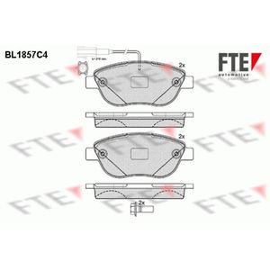 Bremsbelagsatz Scheibenbremse FTE 9010434 für Fiat Abarth Opel Doblo Cargo