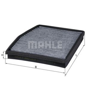 Filter Innenraumluft MAHLE LAK 124 für Lancia Fiat Uaz Musa Doblo Idea Punto