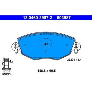 Bremsbelagsatz Scheibenbremse ATE 13.0460-3987.2 für Ford Jaguar X-Type I