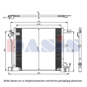 Kondensator Klimaanlage AKS DASIS 172008N