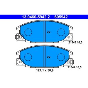 Bremsbelagsatz Scheibenbremse ATE 13.0460-5942.2 für Opel Isuzu Frontera A Campo