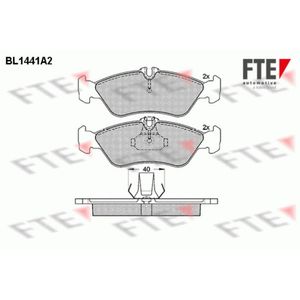 Bremsbelagsatz Scheibenbremse FTE 9010193 für VW LT 28-35 II