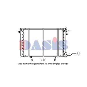 Kühler Motorkühlung AKS DASIS 180035N für Renault Trafic