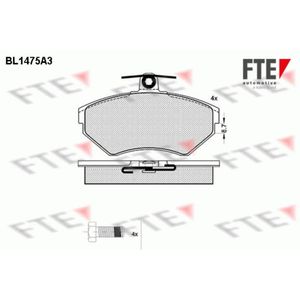 Bremsbelagsatz Scheibenbremse FTE 9010202 für Audi VW A4 B5 Avant