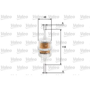 Kraftstofffilter VALEO 587005 für Alfa Romeo Ford Opel Renault Citroën Peugeot 4