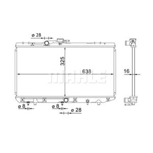 Kühler Motorkühlung MAHLE CR 1699 000S