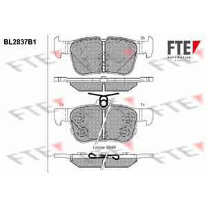 Bremsbelagsatz Scheibenbremse FTE 9011016 für Ford Usa Mondeo V Edge S-Max