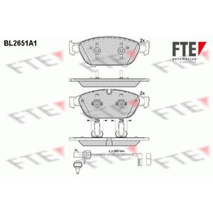 Bremsbelagsatz Scheibenbremse FTE 9010890 für Audi A7 Sportback A6 C7 A8 D4