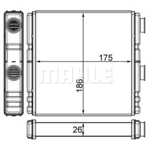 Wärmetauscher Innenraumheizung MAHLE AH 262 000S für Renault Laguna III