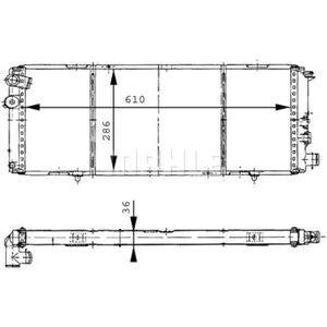 Kühler Motorkühlung MAHLE CR 425 000S für Peugeot 205 I