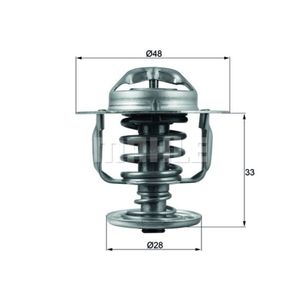 Thermostat Kühlmittel MAHLE TX 110 82D für VW Daihatsu Taro Rocky Soft Top Copen