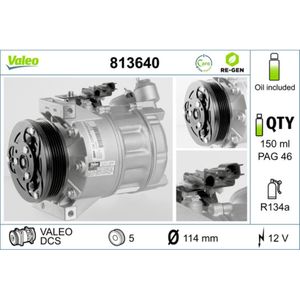 Kompressor Klimaanlage VALEO 813640 für Volvo Ford S80 II XC60 I S-Max Mondeo IV