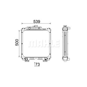 Kühler Motorkühlung MAHLE CR 2289 000P