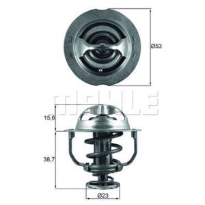 Thermostat Kühlmittel MAHLE TX 200 90D für VW Jetta IV Beetle