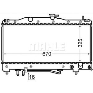 Kühler Motorkühlung MAHLE CR 746 000S